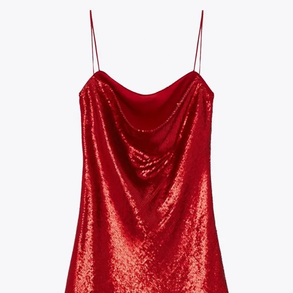 Sold❌ ZARA Perfect Red Dress - Picture 8 of 9